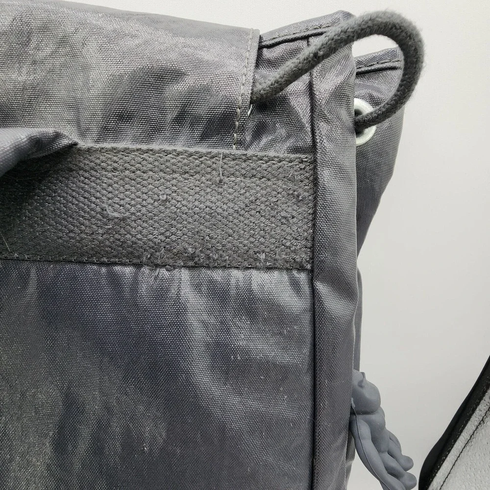 Kipling Black Lightweight Nylon Flap Backpack~NWT